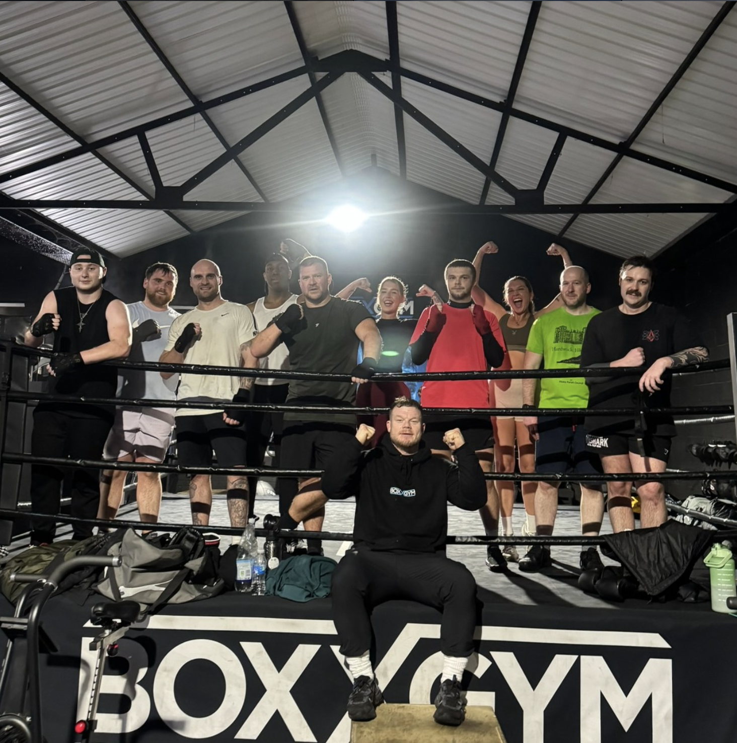 Group coaching session at BOX GYM